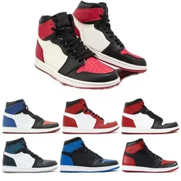 2021 1 OG Top 3 Zakazane Hodowlane Blue Blue Mid Hare Mens Basket Buty Mężczyźni 1s Shattered Backboard Trenerzy Designer Sneakers US 7-US12