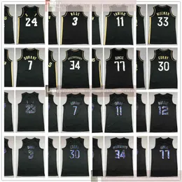 Cheap atacado stitched jerseys top qualidade 2020-2021 New Black Gold Version Rainbow Jerseys Tamanho S-XXL