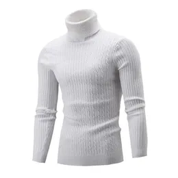 Aksr novo inverno masculino camisola de turtleneck pulôver macho marca macho casual camisola de malha camisola homens jumper puxar homme sueter hombre 201022