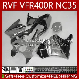 Fairing Kit for Honda NC35 V4 VR400 R RVF400R 1994 1995 1996 1997 RVF VFR 400 RVF400 R 400RR VFR 400R VFR400R94-98 VFR400R 94 95 96 97 98ボディグレーブラック