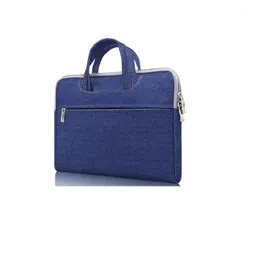 Bortkörningar Fashion Quality Slim Laptop Handbag Computer Bags Notebook Case Cover Man Women Business Portise Travel Bag 1