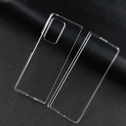 Ultra Clear Crystal Transparent PC Hard Back Case Skal Skal för Samsung Galaxy Z Fold2 5g