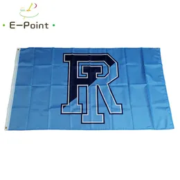 NCAA Rhode Island Rams Bandera 3 * 5 pies (90 cm * 150 cm) Bandera de poliéster Decoración de la bandera que vuela la bandera del jardín de su casa Regalos festivos