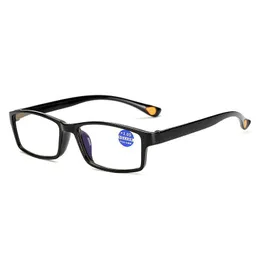 Okuma Gözlükler Presbiyopik Gözlükler Temizle Cam Lens Unisex Çerçevesiz Anti-Mavi Işık Gözlük Çerçeve Gücü 1.0 4.0 2021