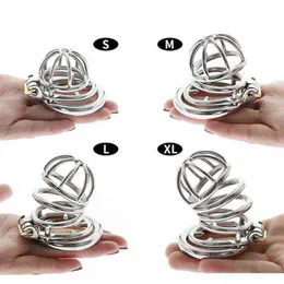 NXY Cockrings Faithful Spiked Metal Chastity Cage Belt Dispositivo Bdsm Fetish Cock con astinenza Lockable Penis Spikes Ring Giocattoli adulti del sesso 1214