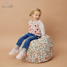 Dave Bella Autumn Kids Girls Girles Cute Fruit Strawberry Coat Children Mode ärmlös Vest LJ201125