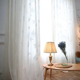 Горячие продажи украшения дома Drapes белые бабочки чистые шторы для детей спальня лечение окна X-ZH012C Y200421