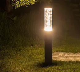 30cm / 50cm Utomhus Garden Lawn Lamp 7w Akrylbubblor Bollard Ljus Villa Landskap Pathway Pillar Lawn Light