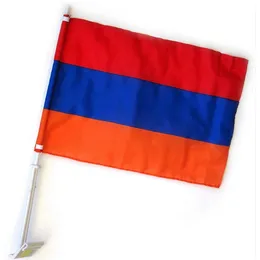 Hurtownia Armenii Flag Okno Flagi 12x18inch, Mały Drukowanie Poliester Dobra jakość Tanie wiszące, Darmowa Wysyłka