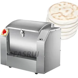 Elektrisk nudelmaskin Press Deg Roller Rostfritt Stål Skrivbord Nudel Kommersiell Kneading Maker Pasta Mixer