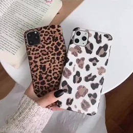 80 шт. DHL Подходит для iPhone 13 / 12/11 / x Чехлы для мобильных телефонов Leopard Graintpu Case 5Colors