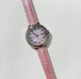33mm Ze Stali Nierdzewnej Kalendarz Geometryczny Zegarek Kobiety Matka Pearl Shell Wristwatch Damska Srebrna Różowa Dial Kwarcowy zegar