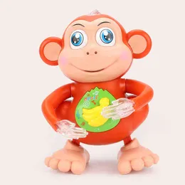 Scimmia danzante elettrica per bambini che canta giocattoli del fumetto altalena che cammina scimmia giocattolo telefono giocattoli musicali per Fhildren G1224