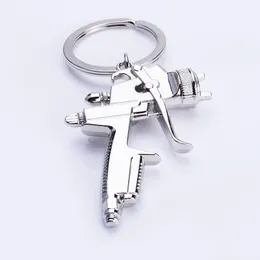 500PCS New Hot Water Spray Gun Quality Business Zinc Alloy Keychain Fashion Handbags Accessories Gift