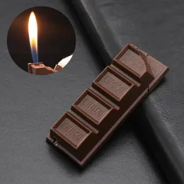 Yeni Yaratıcı Çikolata Bütan Gaz Çakmaklar Jet Taşınabilir Puro Çakmak Açık Çarak Çakmak Sigara Aksesuarları Gadget'ları Erkekler için