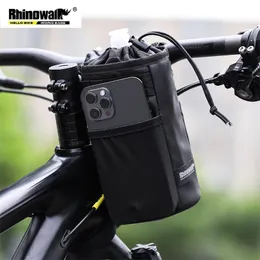 Rhinowalk Bike Cup Holder自転車の水のボトルハンドルバーの飲み物電話バッグ220222