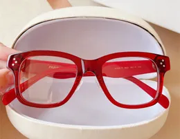 Модные дизайнерские женские тарелки Рамка оптический очки 41428 простые квадратные прозрачные объективы очки досуг дикий стиль анти-ультрафиолетовый защита ком