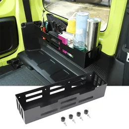 Black Tail Box Multi-Function Storage Box Storage Bracket Arrangör för Suzuki Jimny 2019 Up Car Interior Accessoarer