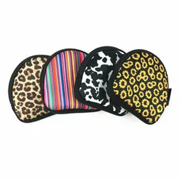 Neoprene Storage Bag Keychain Printed Zipper Children's Coin Purse Outdoor Portable Mask Bag