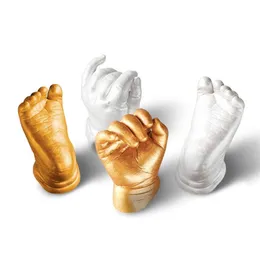 Baby Hand Print Foot Baby Casting Keep Kit Handprint Footprint Wzrost dziecka Pamiątki Memorial LJ201105