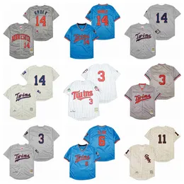 Retro 1959 1969 1972 Baseball 6 Tony Oliva Jerseys Vintage 14 Kent Hrbek 3 Harmon Killebrew Pullover Pinstripe White Blue Grey Beige Team Stitched Retire 1987 1991