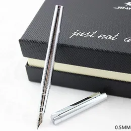 Fountain Pens High Quality Jinhao 126 penna 0,38 mm extra fin nibb bl￤ck f￶r att skriva pappersskolekontorskontor Caneta1