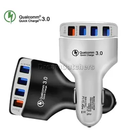 Top Qualität QC 3,0 4 USB Auto Ladegerät 7A Adaptive Schnelle Lade Home Reise Stecker Adapter Für Samsung Galaxy smart Telefon