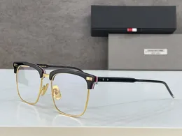 Thom Kaş TB711-B En Kaliteli Tasarımcı Optik Gözlük Çerçevesi Moda Retro Lüks Marka Erkek Gözlük İş Basit Tasarım Bayan Reçeteli Gözlük Kutusu Ile