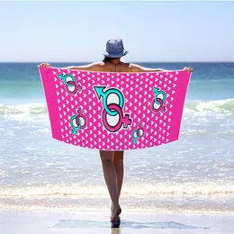 Nowy Prostokątny Druk Druk Druk Plażowy Mikrofibry Ręcznik Wzornik Pop Wzór Nadmorski Poduszka Piknik Outdoor Camping XG0401