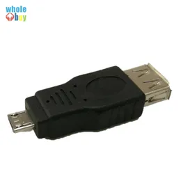 1000шт / серия Черный USB 2.0 женщина к Micro USB Мужской разъем OTG хост-адаптер конвертер разъем до 480Mbps для портативных ПК телефоны