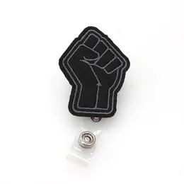 Portachiavi medici Porta badge in feltro nero multi-stile per accessori per nomi Porta badge con clip a coccodrillo295P