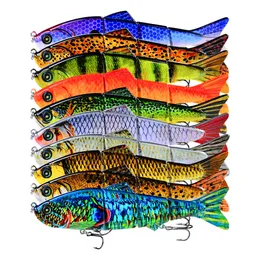 Quente 5 Cor 15.5cm 38G Multi 4 SEÇÃO PESCA DE PESCA PIKE Lure Set Junted Predator iscas