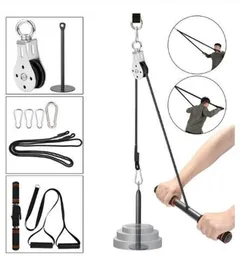 Home DIY Fitness Gym Pulley System Kit Loading Pin Lifting Arm Biceps Triceps Hand Strength Gym Training Equipment