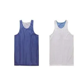 Men Sleeveless Game Uniform Basketball Jersey Team Uniforms Breathable Sports Jersey Polyester Blue