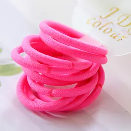 High-elastic Nylon Children's Thumb Hair Ring Good Touch Not Easy to Break Girl Rubber Band 30 Colors WH0228