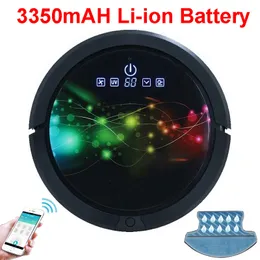 로봇 진공 청소기 습식 및 드라이 걸레, 물 탱크, 3350mAh 리튬 배터리, 초음파 센서, 소닉 벽, LCD Y200320