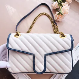 Alta qualidade bolsa de carta designer de moda saco de luxo bolsa mensageiro de couro corrente ombro diagonal clássico aleta bolsa de ombro feminina