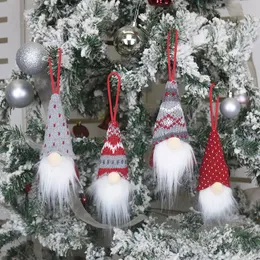Рождественская елка пендов украшения рождественские безликая кукла Xmas Navidad Natal украшения 2021 Новый год безделушки Санта-Клауса Подарочная вечеринка поставщик