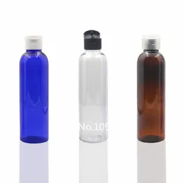 20PCS 150ml Blue Clear Brown PET Plastikflasche mit Flip-Top Cap 150cc Creme Badeschaum Flüssiges Shampoo Emulsion