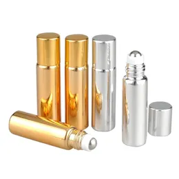 2021 Roller Ball Essential Oil Bottles UV-resa tomma mini 5ml / 10 ml separata parfymflaskor glas parfymflaskor