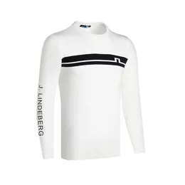 SwirlingGolf Apparel JL New Mäns Golf T-shirt Golftröja Vinter Fashion Kanin Cashmere Gratis frakt 201012