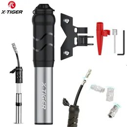 X-TIGER Mini Portable Bike Pumps High Pressure Bicycle Air Presta and Schrader Adapter Lightweight 220225