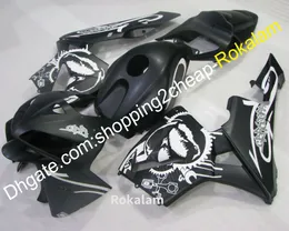 لهوندا CBR600RR F5 2005 2006 CBR CBR600 600RR RR F5 05 06 White Black Motorcycle Cowling Bodywork Fleating Set (حقن صب)