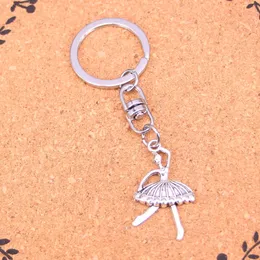Fashion Keychain 35*20mm ballet girl dancer Pendants DIY Jewelry Car Key Chain Ring Holder Souvenir For Gift
