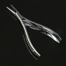 Rostfritt stål fusion hår tång såg tand ansikte hår förlängnings tång installera ta bort mikroförbindelser kit y200321