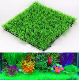 Simulering av vattenväxter Shapsimulation Aquatic Grass Aquarium Ornaments för Fish Tank Landskapsarkitektur Engritpeted Turf Lawn Simulationsgräs