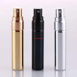 5ml UV Gold Silver Black Parfum Glass Perfume Spray Cosmetic Bottles DIY High Quality Atomizer Travel Containers 500pcs/lotpls order