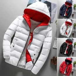 M-4XL New Fashion Mens Coat Men Clothes Boys Casual Warm Hooded Winter Zipper Coat Outwear Jacket Top H111604 201114