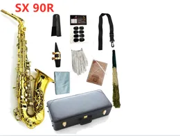 Real Pictures Julius Keilwerth SX 90R Alto Saxofone EB Tune Bronze Banhado Woodwind profissional com acessórios de caso