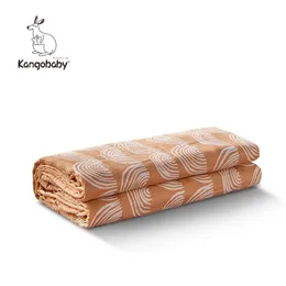 Kangobaby 4 слои 100% хлопок многофункциональный новорожденный детское полотенце для ванн многоразовая моющаяся лопатка одеяло LJ201014